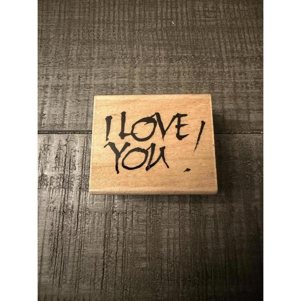 Penny Black Love You! 2004 wood block rubber stamp